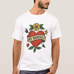 Camiseta Vintage Tattoo Heart PNG   Amar tu propio diseño
