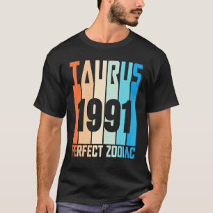 Camiseta Vintage Taurus 1991 Perfect Zodiac At 31 Years Old
