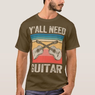 Camiseta Vintage Teacher Yall Need Guitar1202