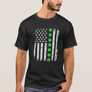 Camiseta Vintage Tennis Bandera Americana St Patrick's Day