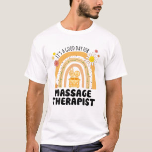 Camiseta Vintage terapeuta arcoiris Groovy Peace Massage