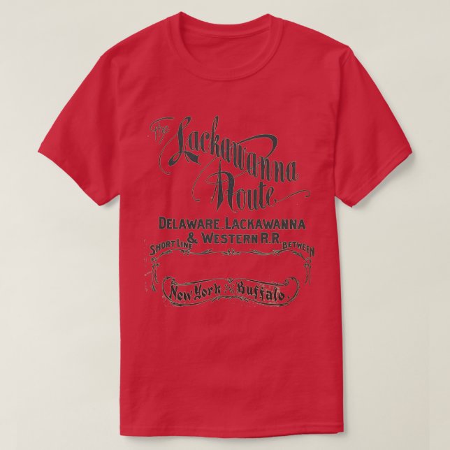 Camiseta Vintage The Lackawanna Route Delaware Lackawanna a (Diseño del anverso)