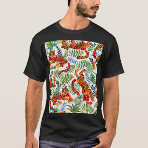 Camiseta Vintage Tiger Jungle Watercolor