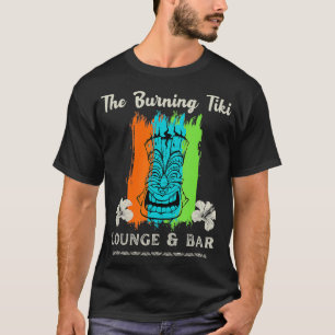 Camiseta Vintage Tiki Bar Lounge Tiki Torch Retro Hawaiano
