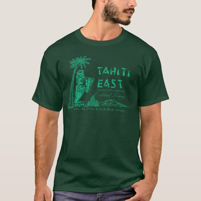 Camiseta Vintage Tiki Bar Tahiti Este (Anverso)
