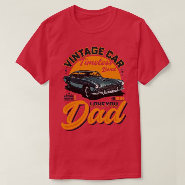 Camiseta Vintage Timeless Bond love You Dad Day (Diseño del anverso)