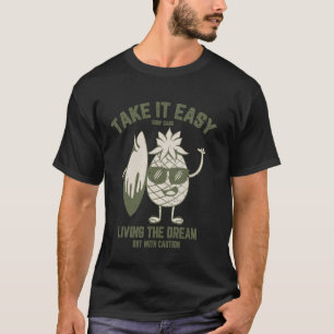Camiseta Vintage Tómalo Fácil Pandilla De Surf Viviendo El