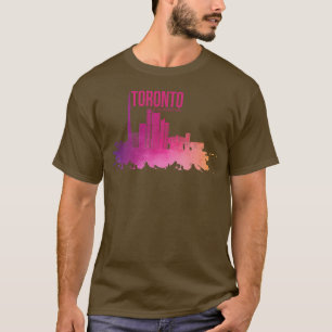 Camiseta Vintage Toronto Skyline Watercolor