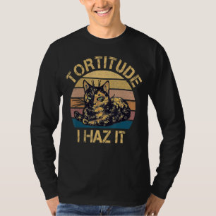 Camiseta Vintage Tortitude I Haz It Funny Tortie Cat Lover