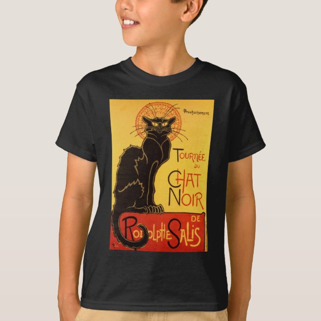 Camiseta Vintage Tournee de Chat Noir Gato Negro (Anverso)