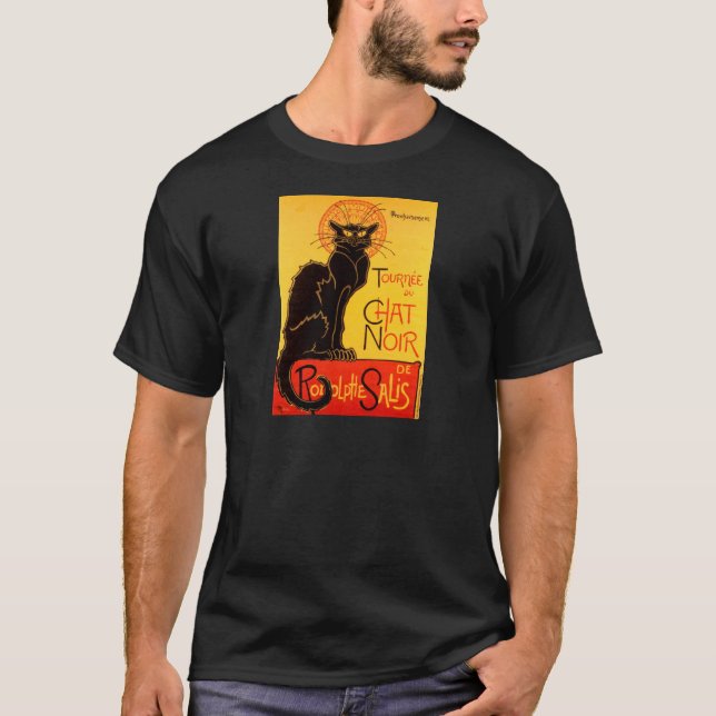 Camiseta Vintage Tournee de Chat Noir Gato Negro (Anverso)