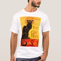 Vintage Tournee de Chat Noir Gato Negro