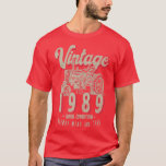 Camiseta Vintage Tractor Farmer Birthday Born In 1989 & Est<br><div class="desc">Vintage Tractor Farmer Birthday Born In 1989 & Established  .</div>