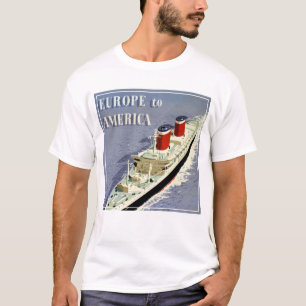 Camiseta Vintage Travel Poster De United States Lines