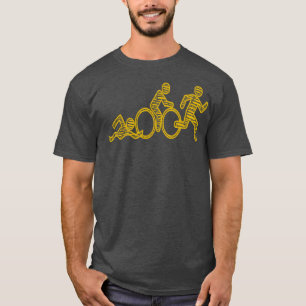 Camiseta Vintage Triathlon Swim Bike Run