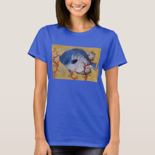 Camiseta Vintage Tropical Blue Fish Coral Marine Life