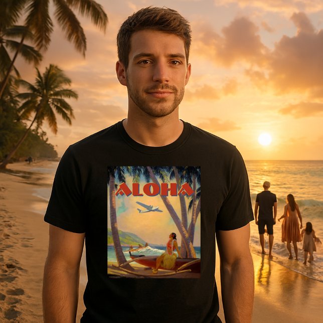 Camiseta Vintage Tropical Hawaii Aloha (Subido por el creador)
