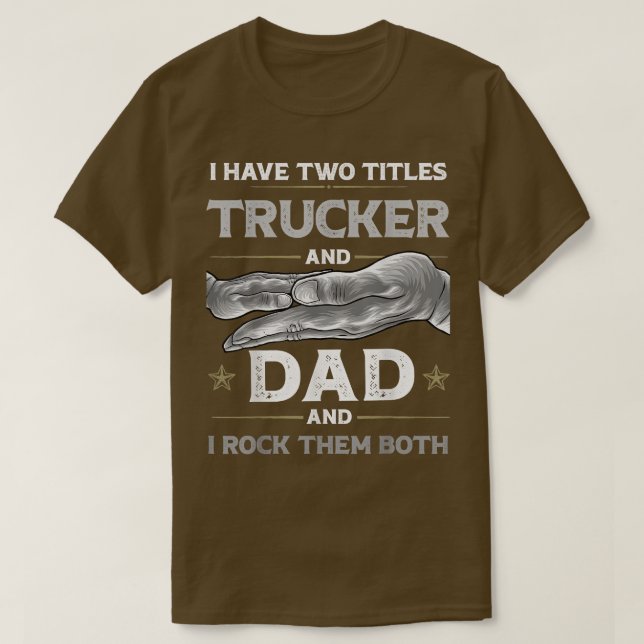 Camiseta Vintage Truck Driver Mechanic Trucking Trucker Dad (Diseño del anverso)
