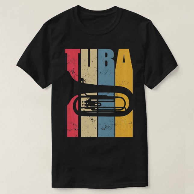 Camiseta Vintage Tuba (Diseño del anverso)