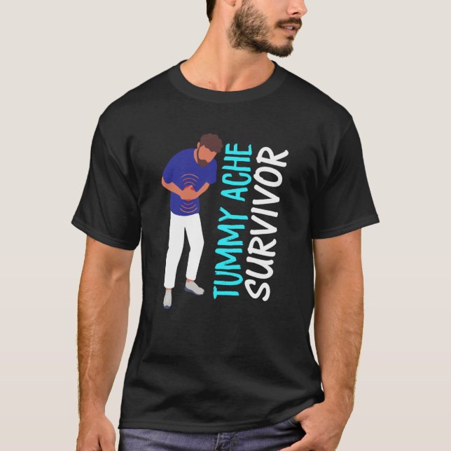 Camiseta Vintage Tummy Ache Survivor (Anverso)
