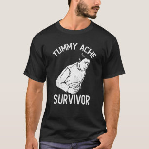 Camiseta Vintage Tummy Ache Survivor dice 1