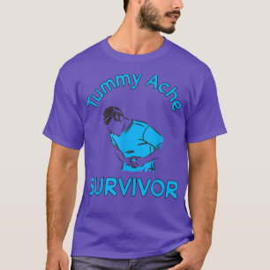 Camiseta Vintage Tummy Ache Survivor Funny Sarcastic Gift11
