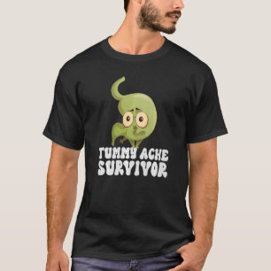 Camiseta Vintage TUMMY ACHE SURVIVOR Stomach Ache IBS Hombr