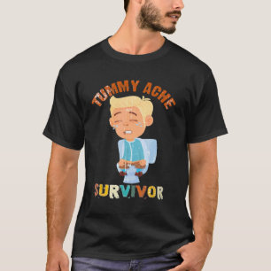 Camiseta Vintage Tummy Ache Survivor Stomachache IBS Hombre