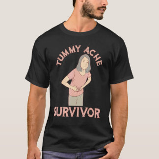 Camiseta Vintage Tummy Ache Survivor Stomachache IBS Men Wo