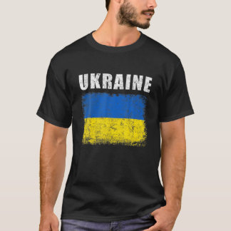 Camiseta Vintage Ukraine Ukrainian Flag Pride Gifts