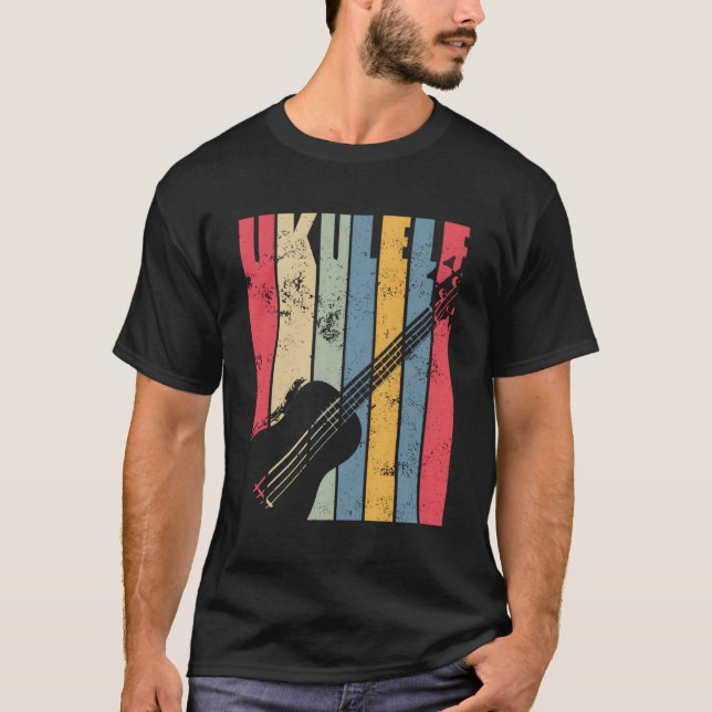 Camiseta Vintage Ukulele Hoodie (Anverso)