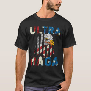 CAMISETA VINTAGE ULTRA MAGA EAGLE FLAG ESTADOS UNIDOS DE AM