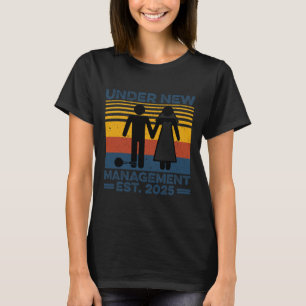 Camiseta Vintage Under New Management Est 2025 Boda Groo