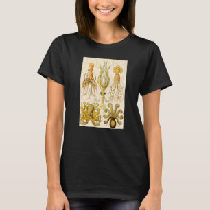 Camiseta Vintage Underwater Octopus Ilustracion Premium