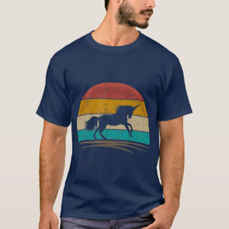 Camiseta Vintage Unicorn Retro Distressed Unicorn Lover