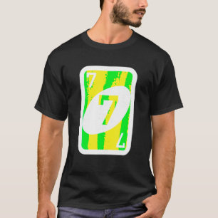 Camiseta Vintage Uno Lover 7 tarjetas disfrazarse Halloween
