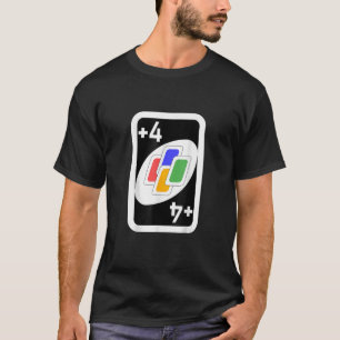 Camiseta Vintage Uno Número 4 Tarjetas Costumbre Halloween