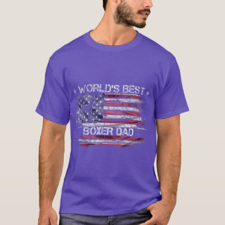 Camiseta Vintage USA Bandera Estadounidense Mundos Mejor Bo