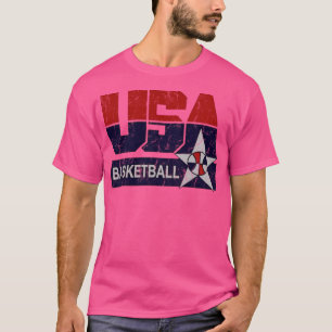 Camiseta Vintage Usa Bball America Basketball