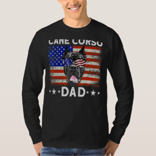 Camiseta Vintage Usa Cane Corso Dad Dog Bandera Americana