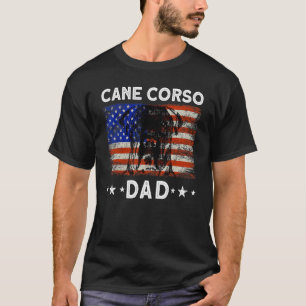 Camiseta Vintage Usa Cane Corso Dad Dog Bandera Americana