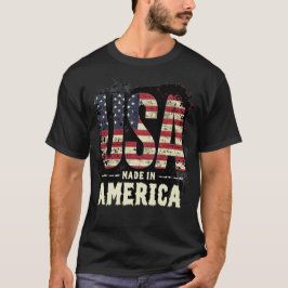 Camiseta Vintage USA hecho en Estados Unidos con un gráfico