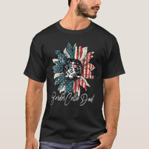 Camiseta Vintage Usa Mejor Collie Fronteriza Papá Nunca Est