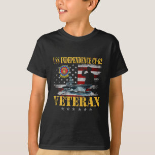 Camiseta Vintage Uss Independence Cv-62 Aeronave Carrier Fl