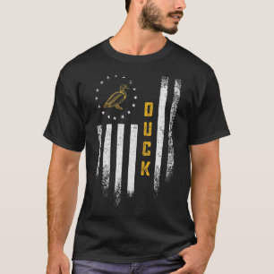 Camiseta Vintage Uu Flag Duck Gracioso Granjero Patos De Vi
