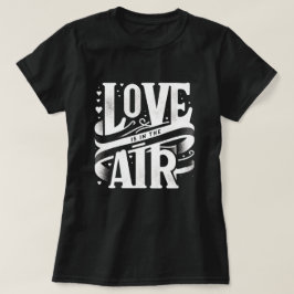 Camiseta Vintage Valentine Love está en el aire - blanco