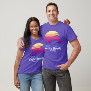 Camiseta Vintage Venice Beach California Sunset
