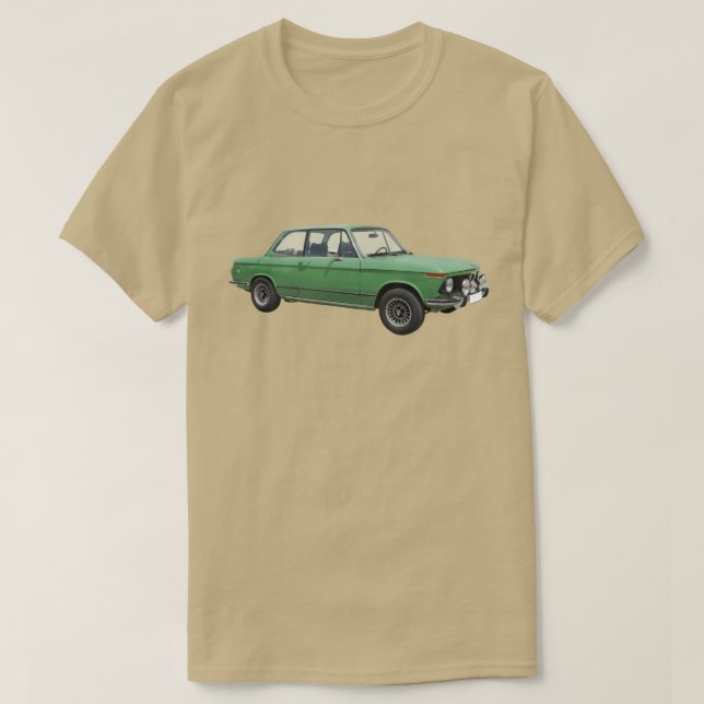Camiseta Vintage verde BMW (Diseño del anverso)