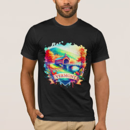 Camiseta Vintage Vermont Map T-Shir – Retro  Retro us state