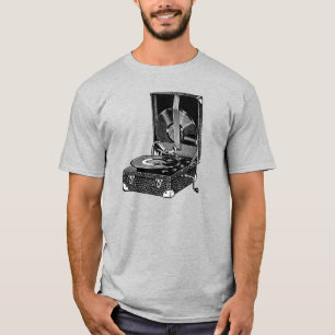 Camiseta Vintage Victrola Engraving T-Shirt
